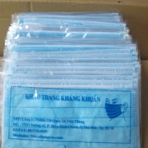 Khẩu trang kháng khuẩn bịch nylon - Công Ty TNHH Sản Xuất Thương Mại Quốc Tế Việt Thắng